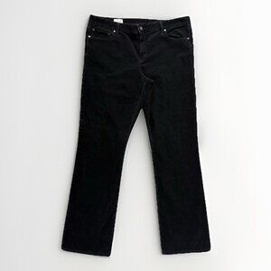 Gap Pants Womens 34L Long Black Perfect Boot Corduroy Mid Rise Bootcut‎